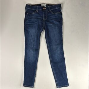 Abercrombie Kids Girls' Mid-Rise Pull-On Blue Jean Legging 11/12 Short‎